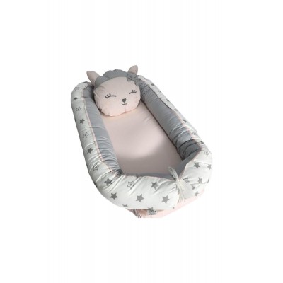 Bibaby 69097 Anne & Baba Yanı Yatağı Cute Cat Desen Lüx Baby Nest Yatak