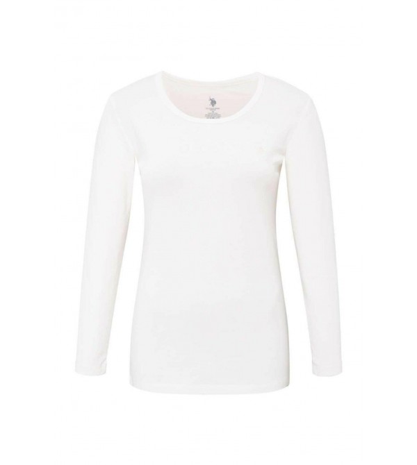 U.S. Polo Assn Kadın Beyaz Termal Uzun Kol T-shirt 15067