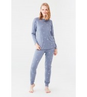 U.S. Polo Assn. Kadın Yuvarlak Yaka Pijama Takım 16663